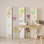BALLOON FRIENDS 5-Panel Room Divider