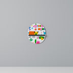 POWER OF IMAGINATION Prateleira Oval Decorativa em Acabamento Preto