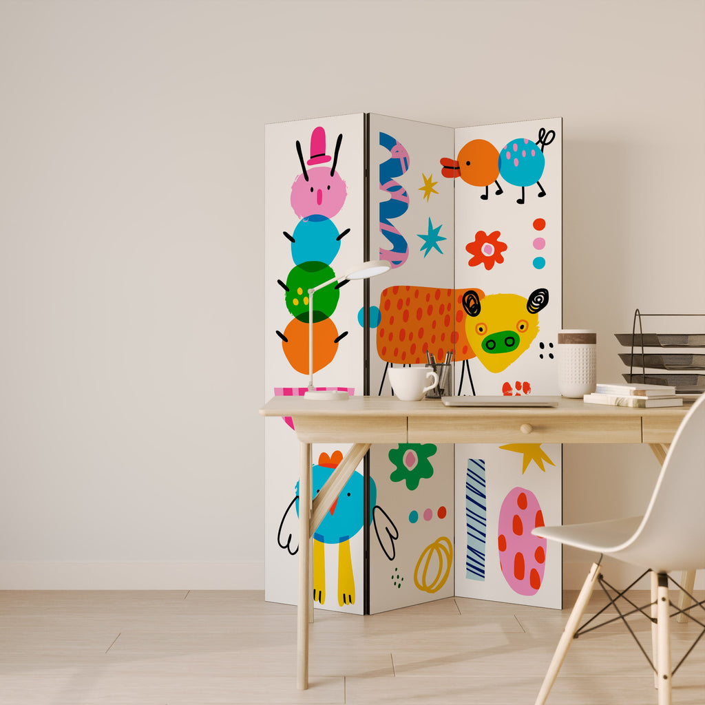 POWER OF IMAGINATION Decorative 3-Panel Room Divider
