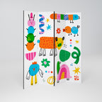 POWER OF IMAGINATION Decorative 4-Panel Room Divider