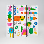 POWER OF IMAGINATION Decorative 5-Panel Room Divider