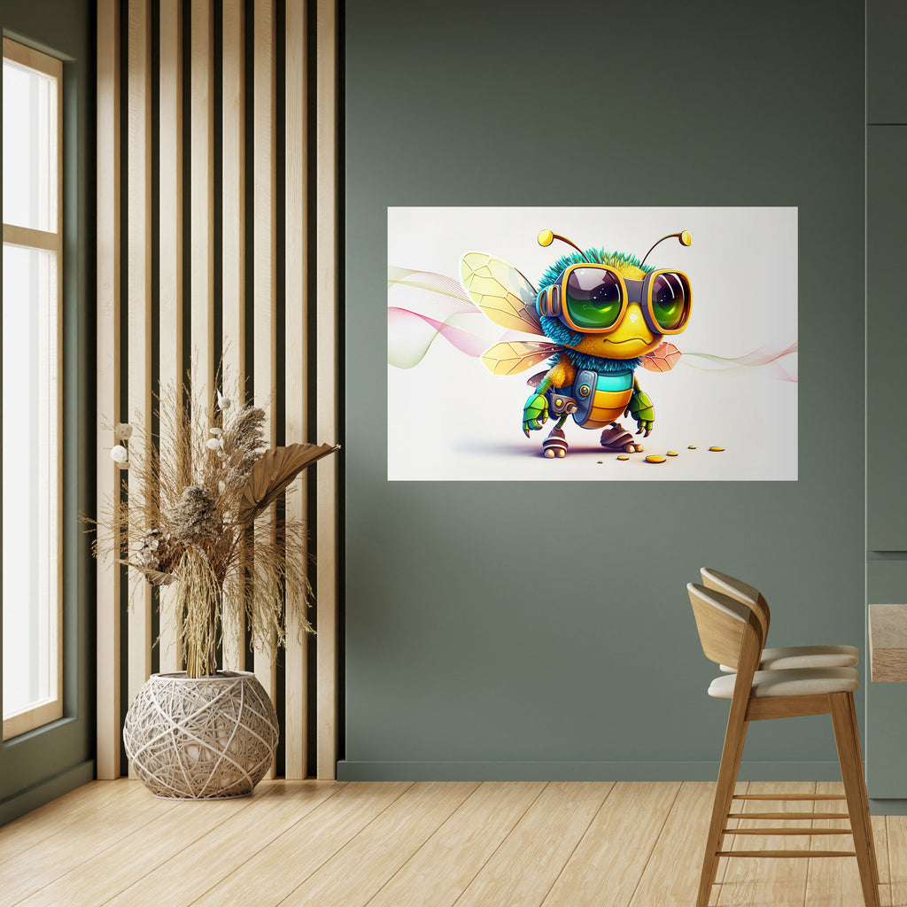 BUZZ BUDDY Peel and Stick Horizontal Poster