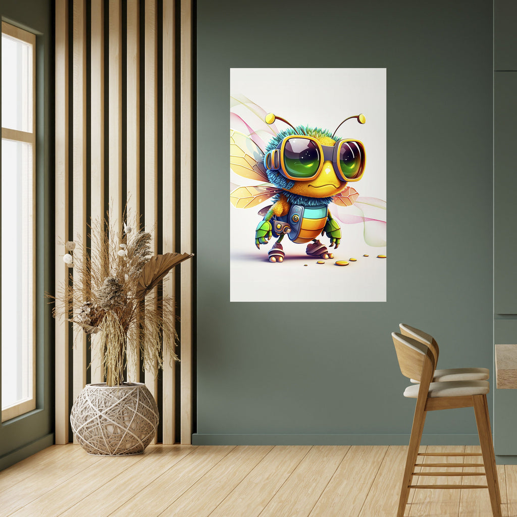 BUZZ BUDDY Peel and Stick Vertical Poster