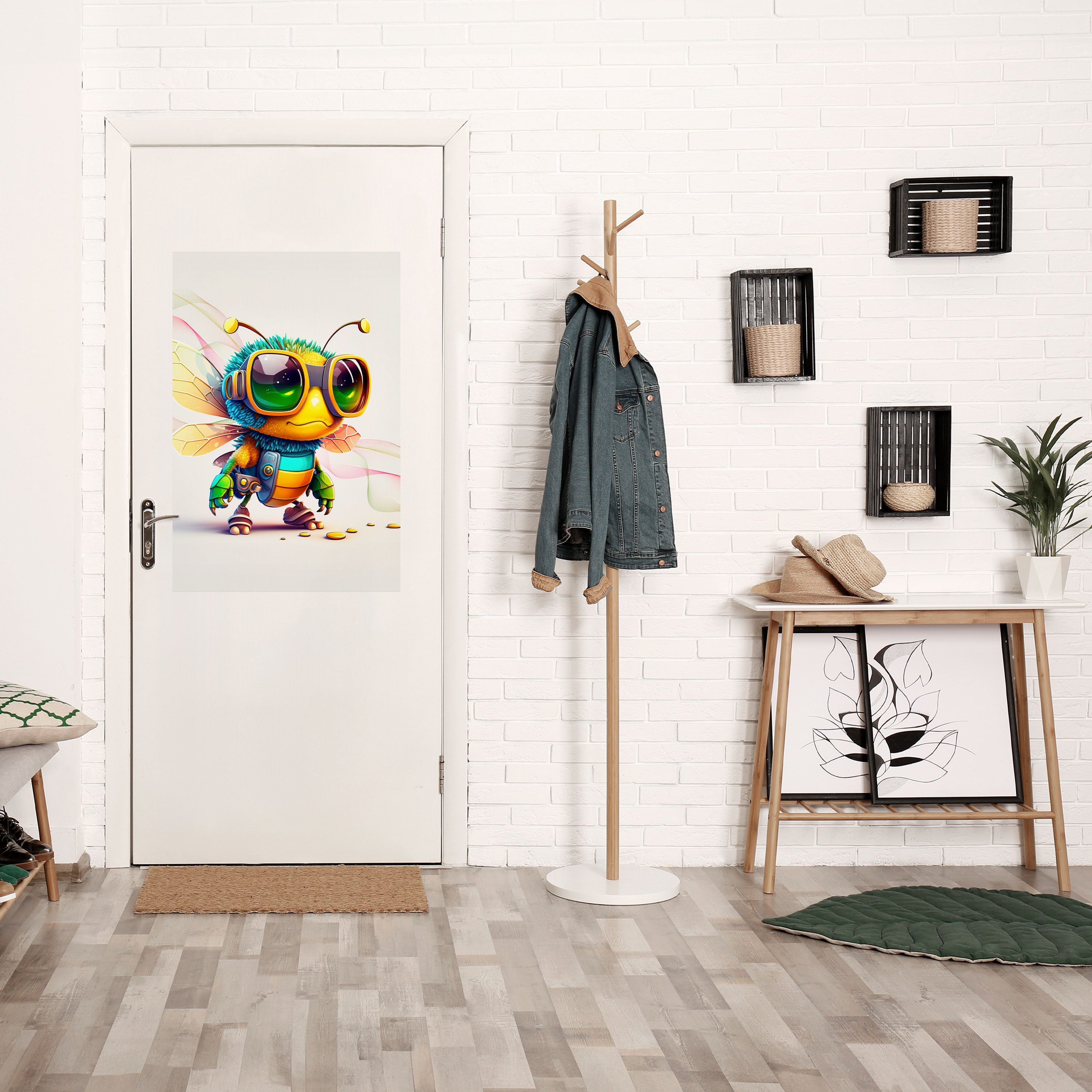 BUZZ BUDDY Peel and Stick Vertical Poster