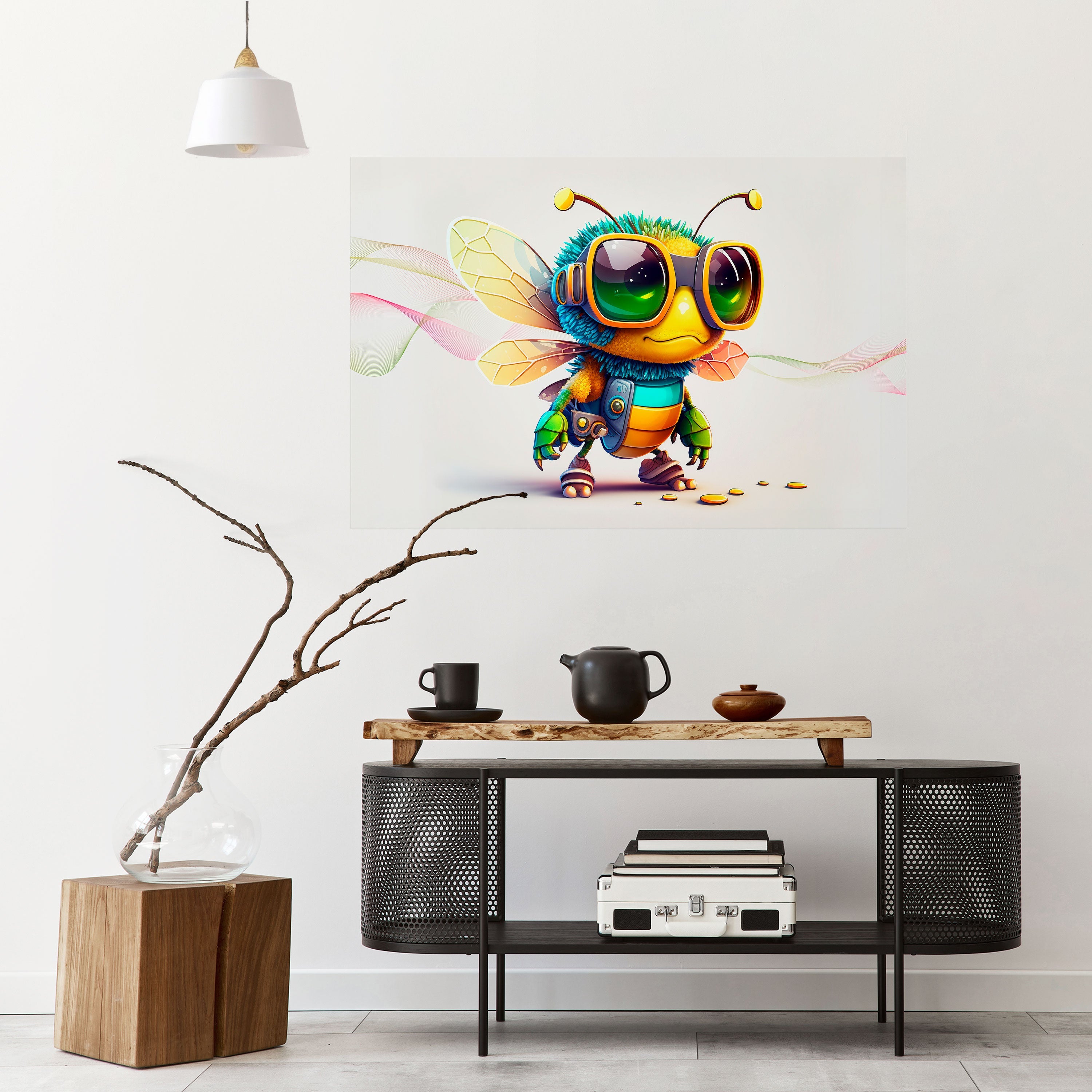 BUZZ BUDDY Peel and Stick Horizontal Poster