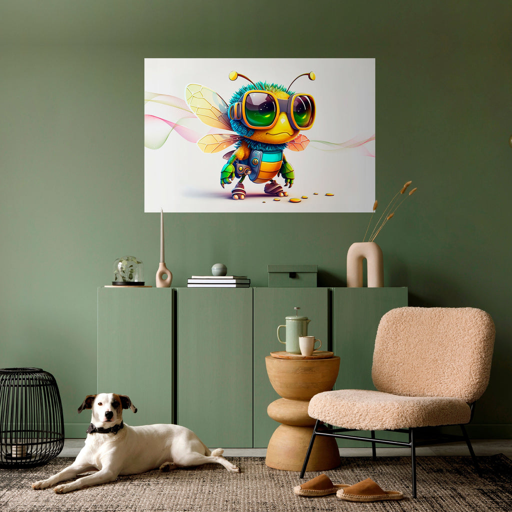 BUZZ BUDDY Peel and Stick Horizontal Poster