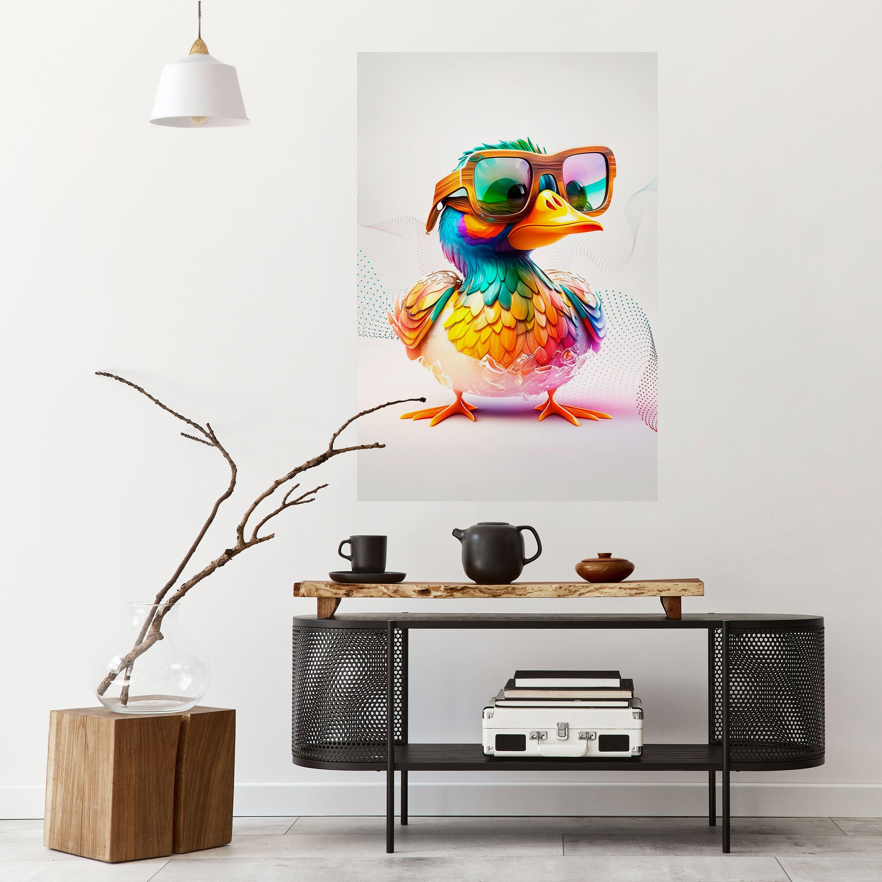 QUACKY FUN Peel and Stick Vertical Poster