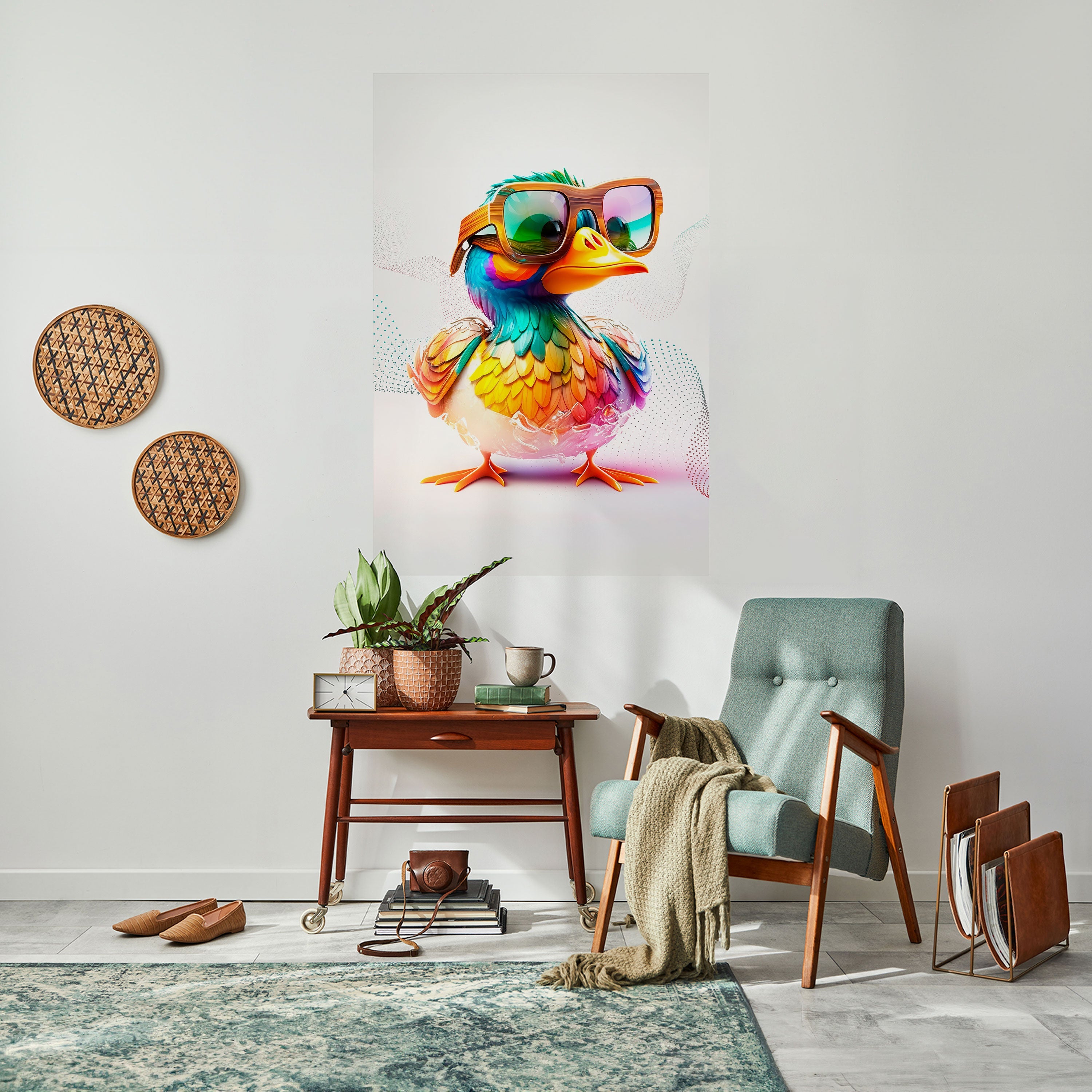 QUACKY FUN Peel and Stick Vertical Poster