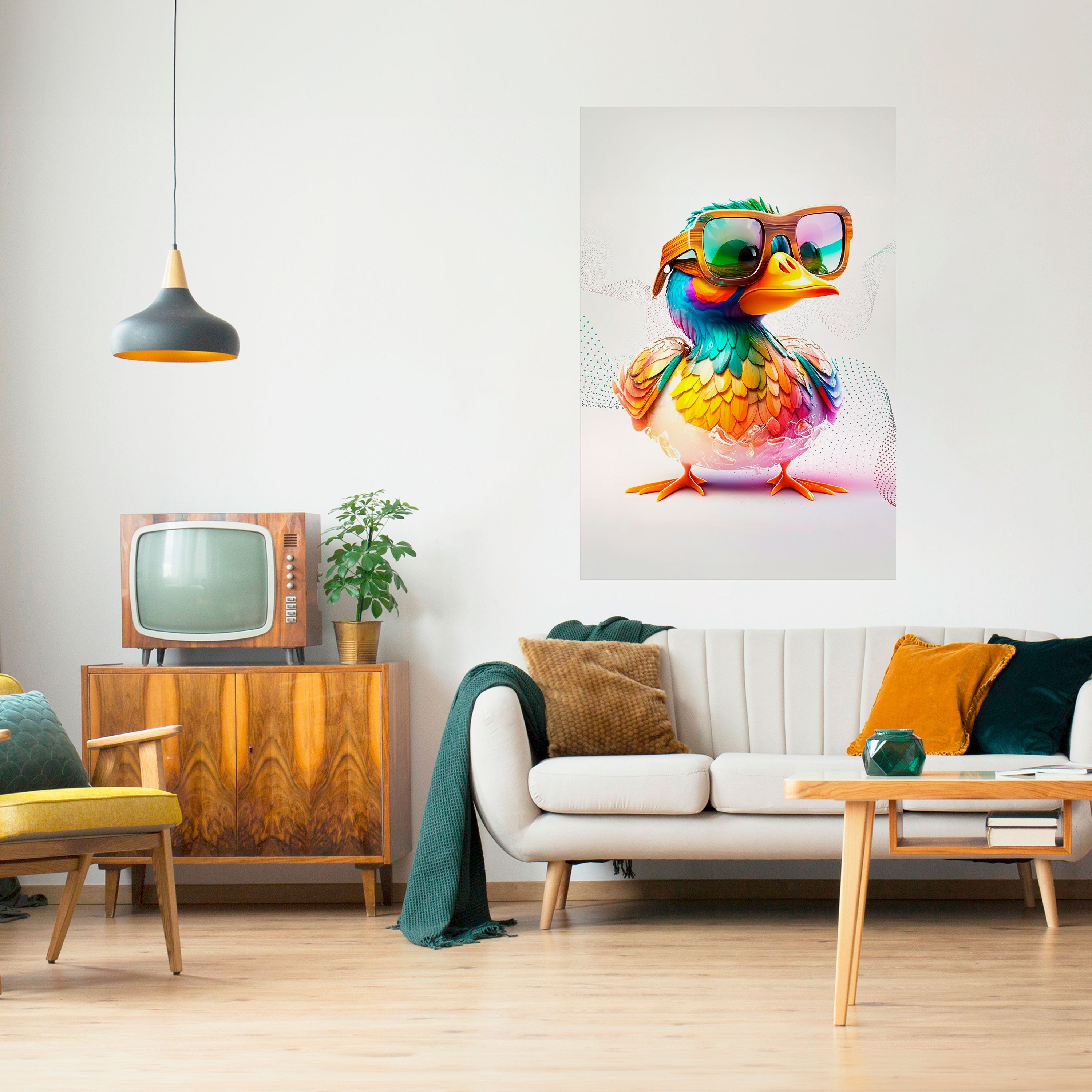 QUACKY FUN Peel and Stick Vertical Poster