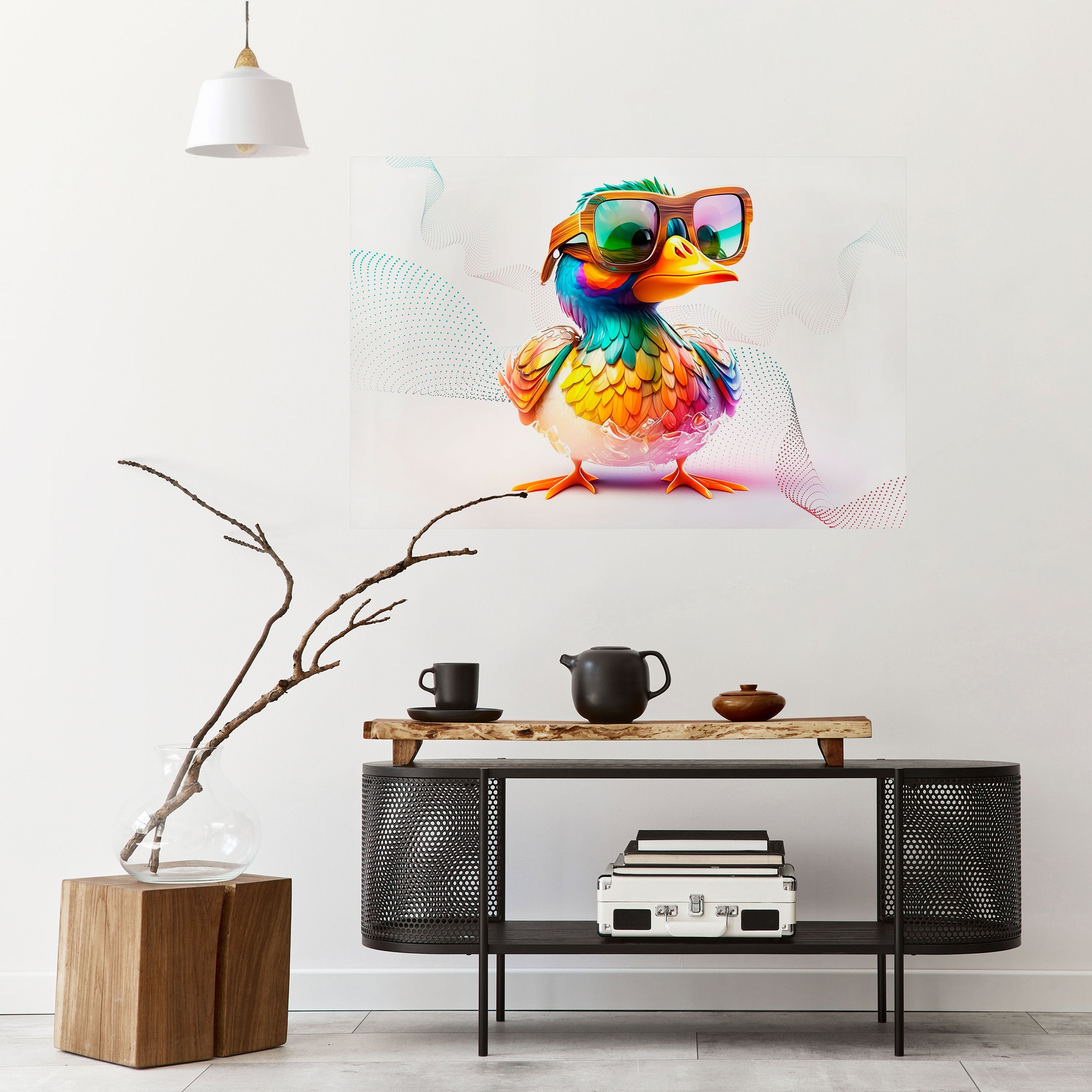 QUACKY FUN Peel and Stick Horizontal Poster