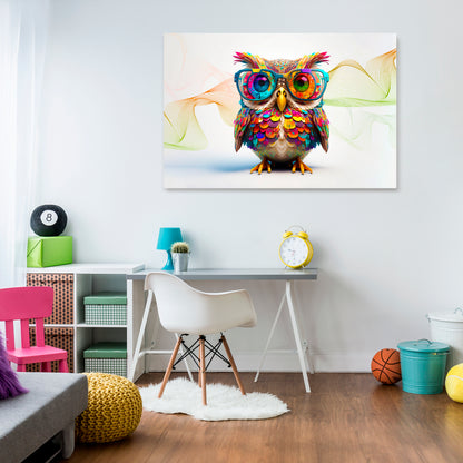 HOOT HOOT Horizontal Canvas Print