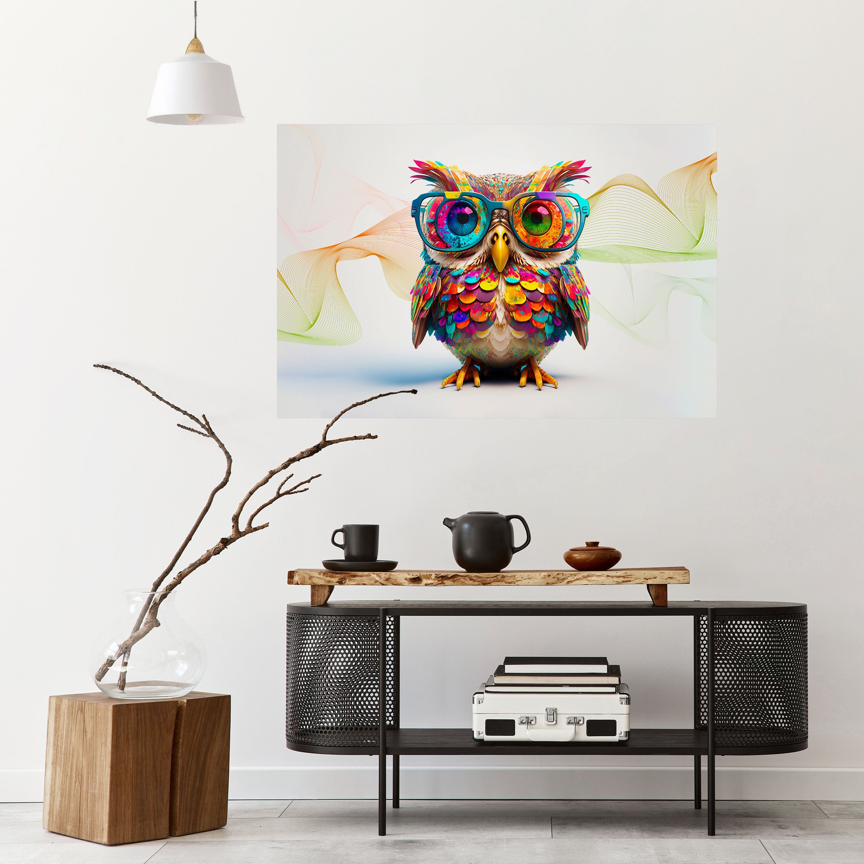 HOOT HOOT Peel and Stick Horizontal Poster