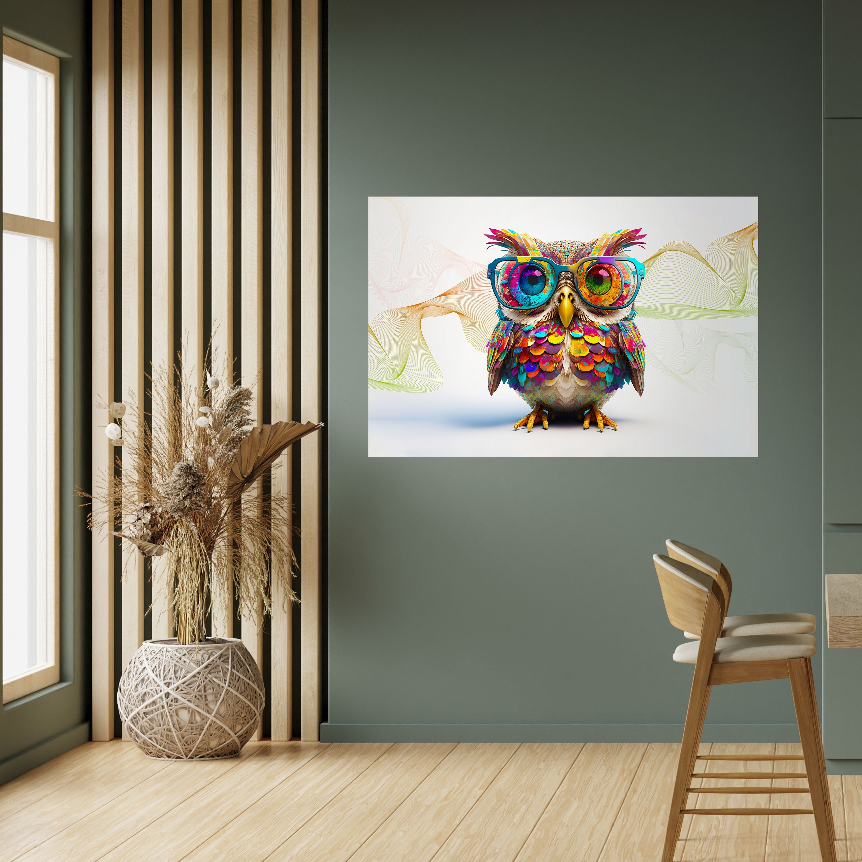 HOOT HOOT Peel and Stick Horizontal Poster