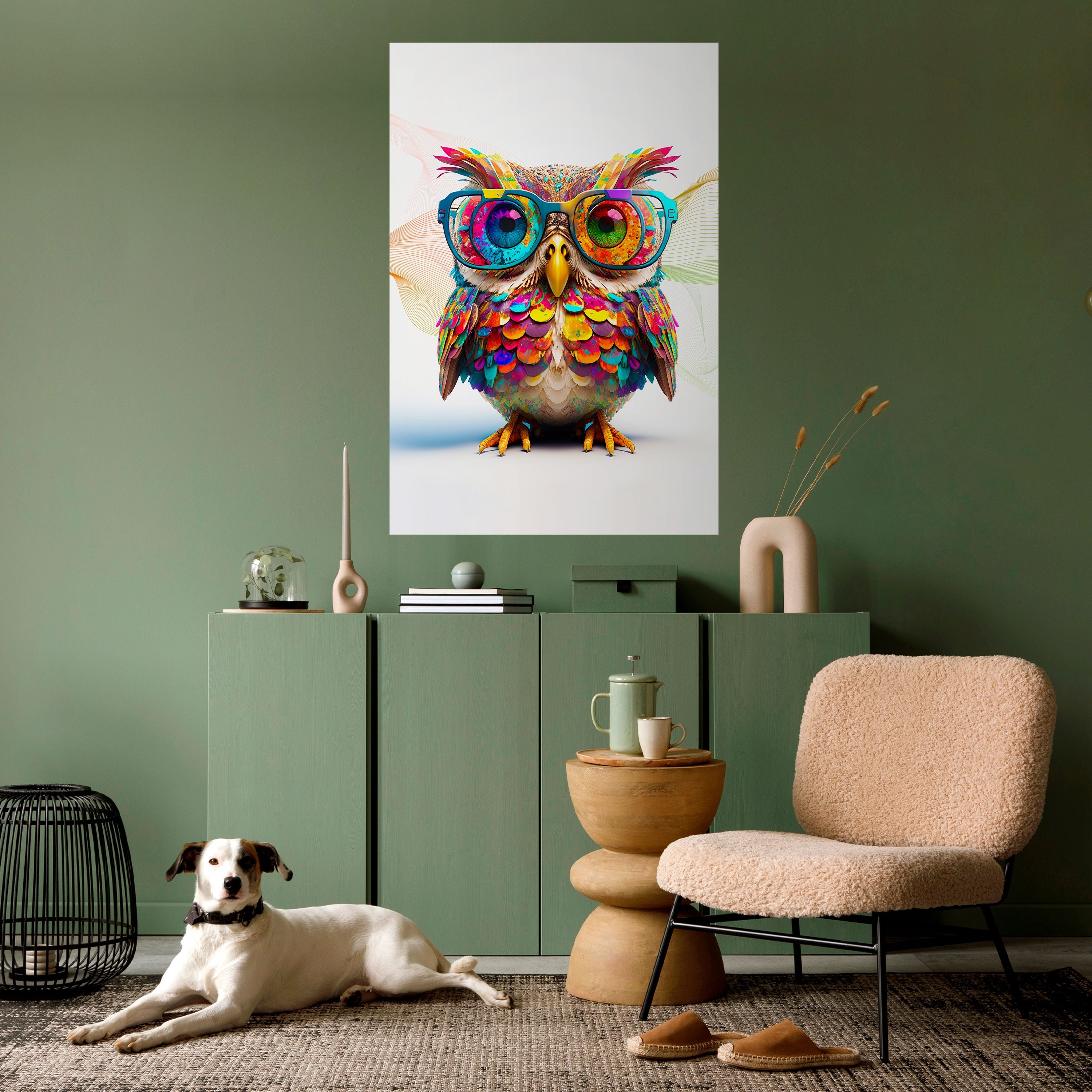 HOOT HOOT Poster Vertical Autocolante