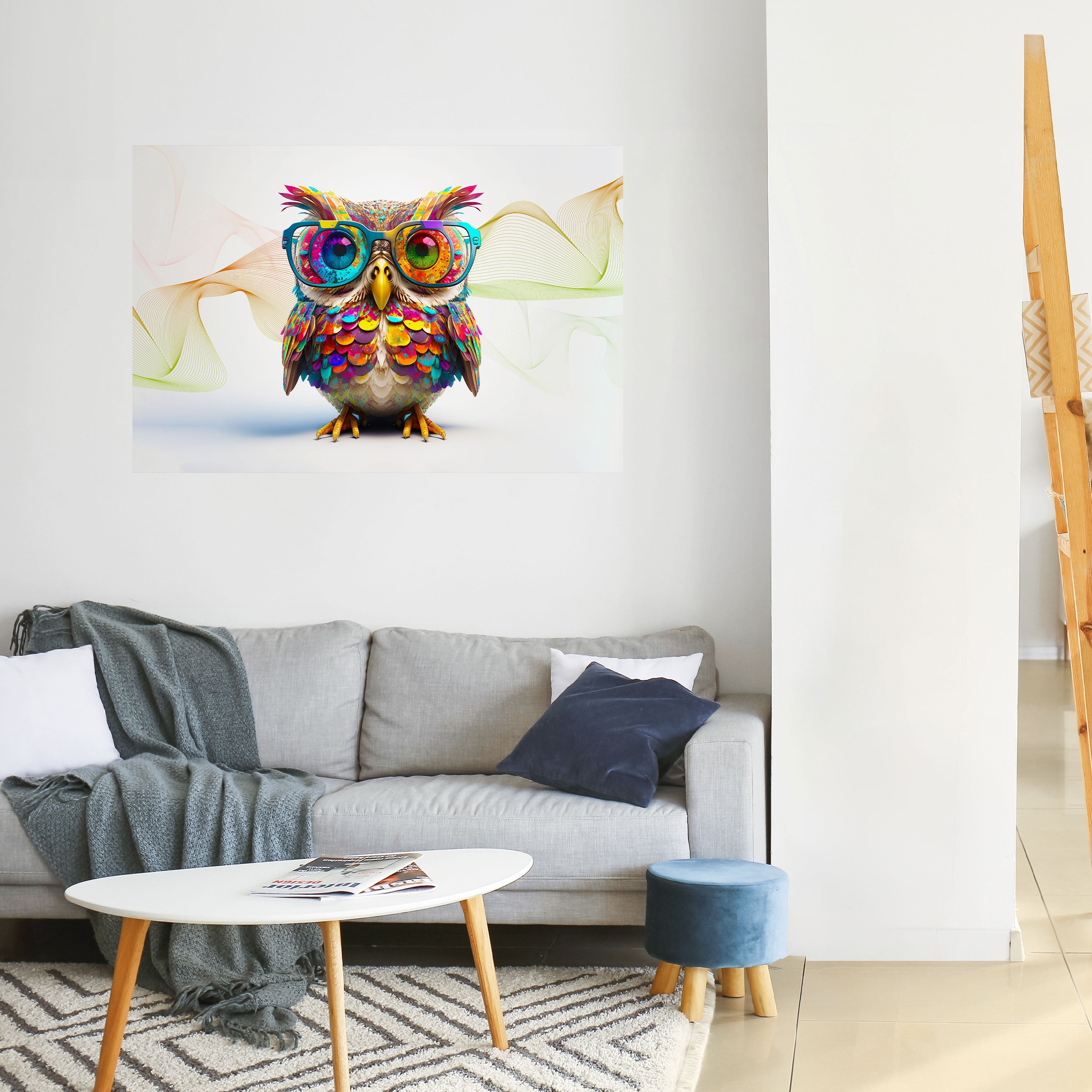 HOOT HOOT Peel and Stick Horizontal Poster