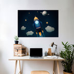 STELLAR SWING Poster Horizontal Autocolante