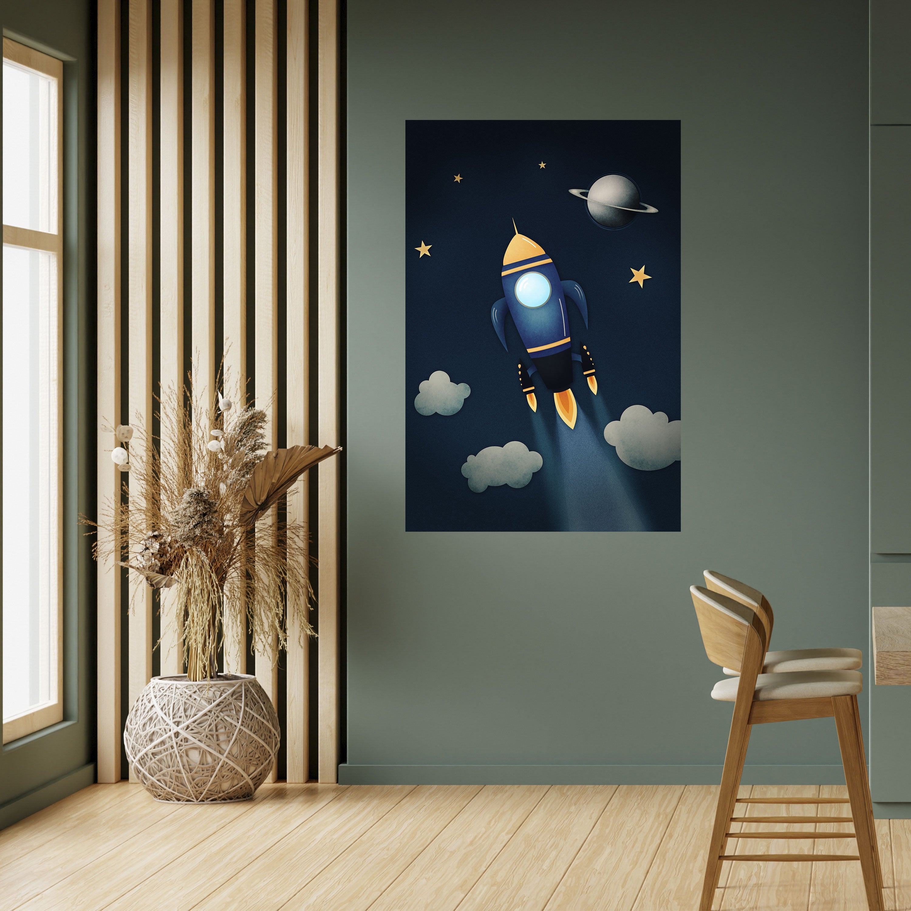 STELLAR SWING Peel and Stick Vertical Poster