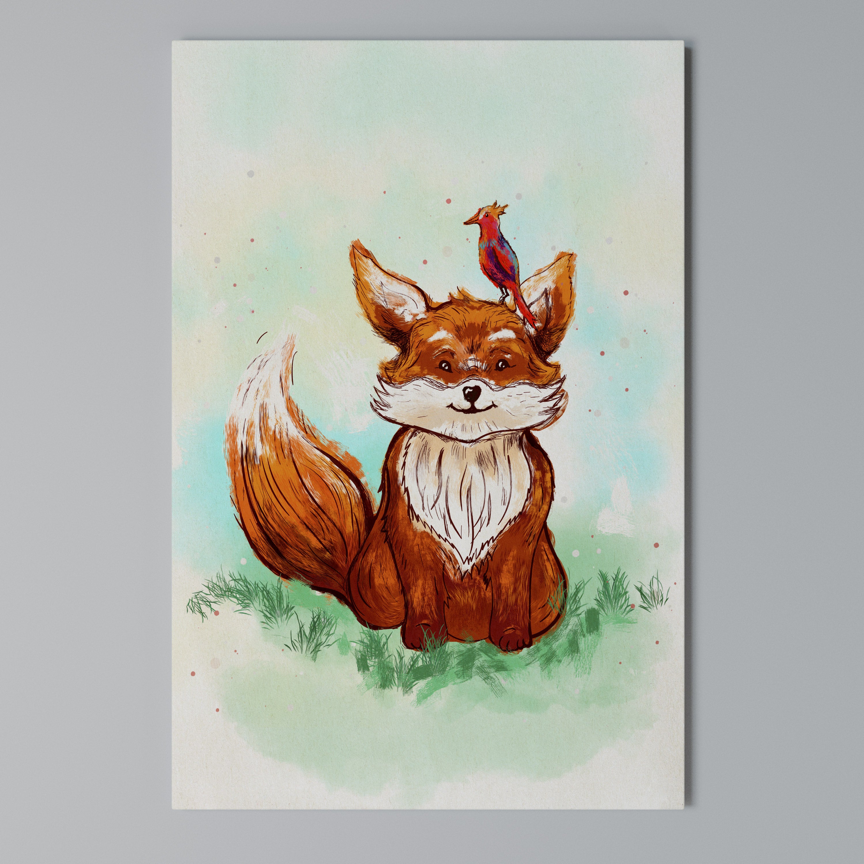 FOX FRIENDS Quadro em tela vertical