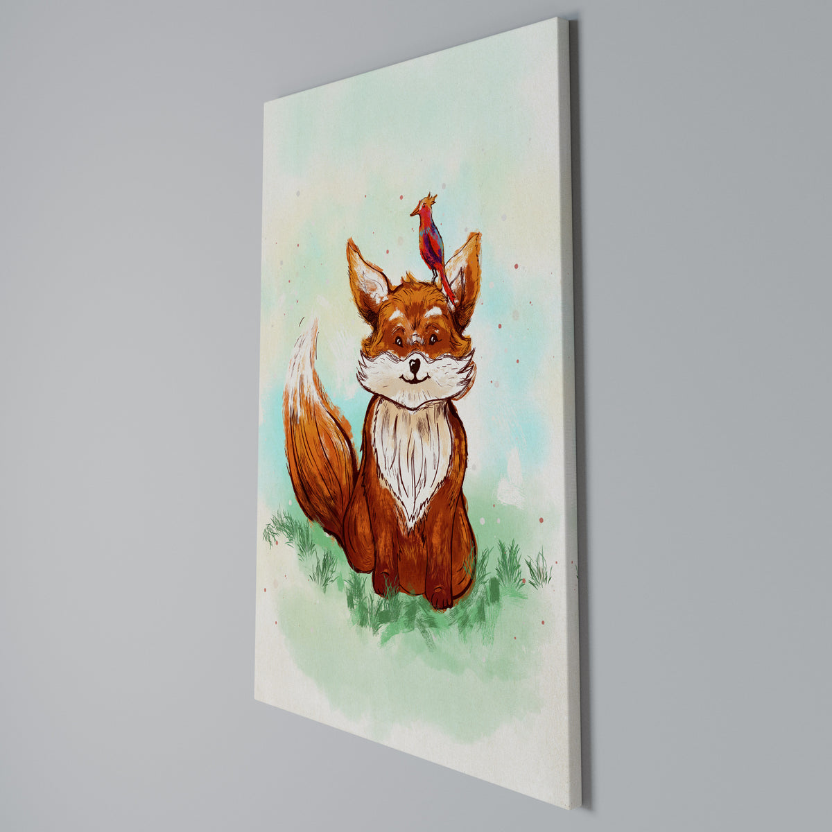FOX FRIENDS Quadro em tela vertical