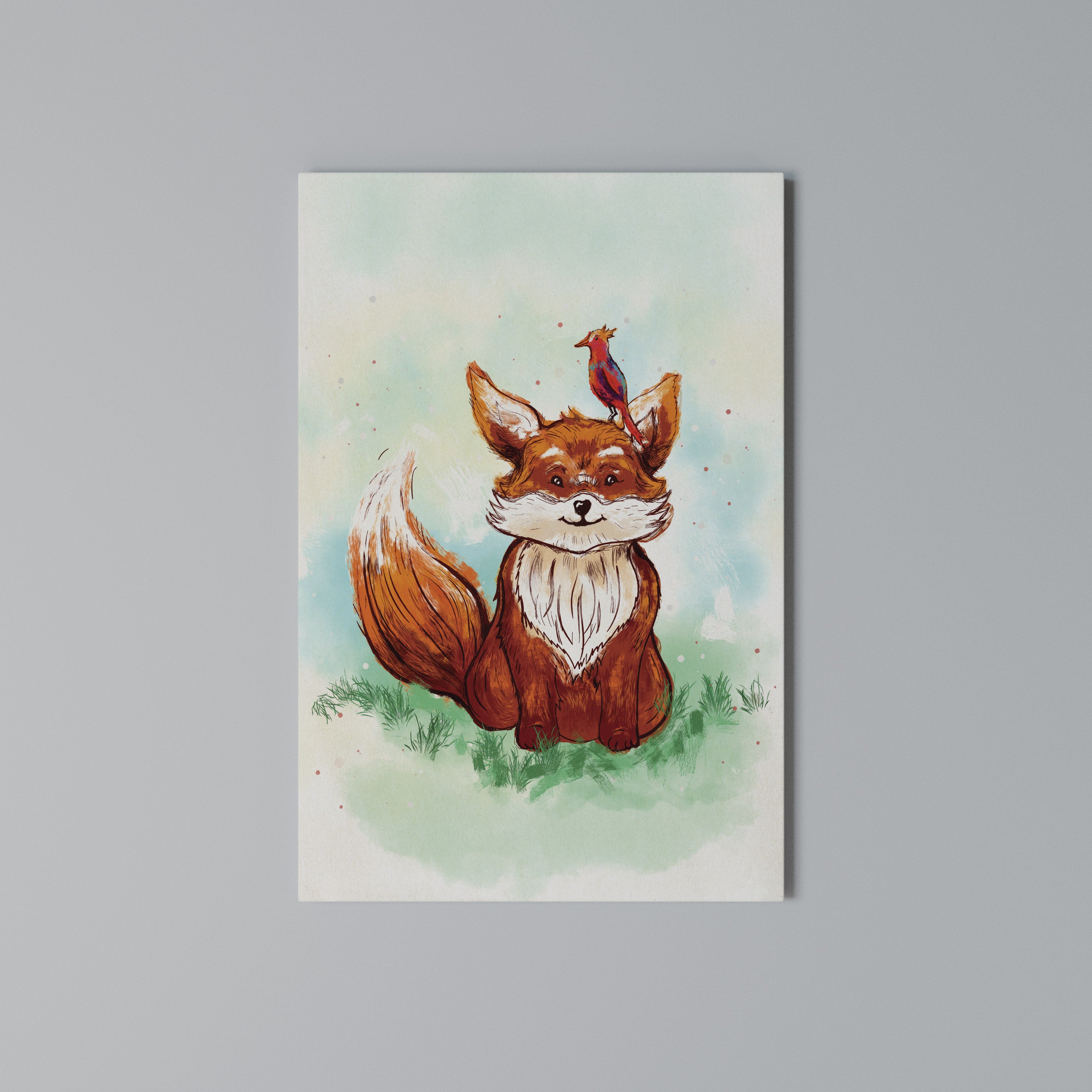 FOX FRIENDS Quadro em tela vertical