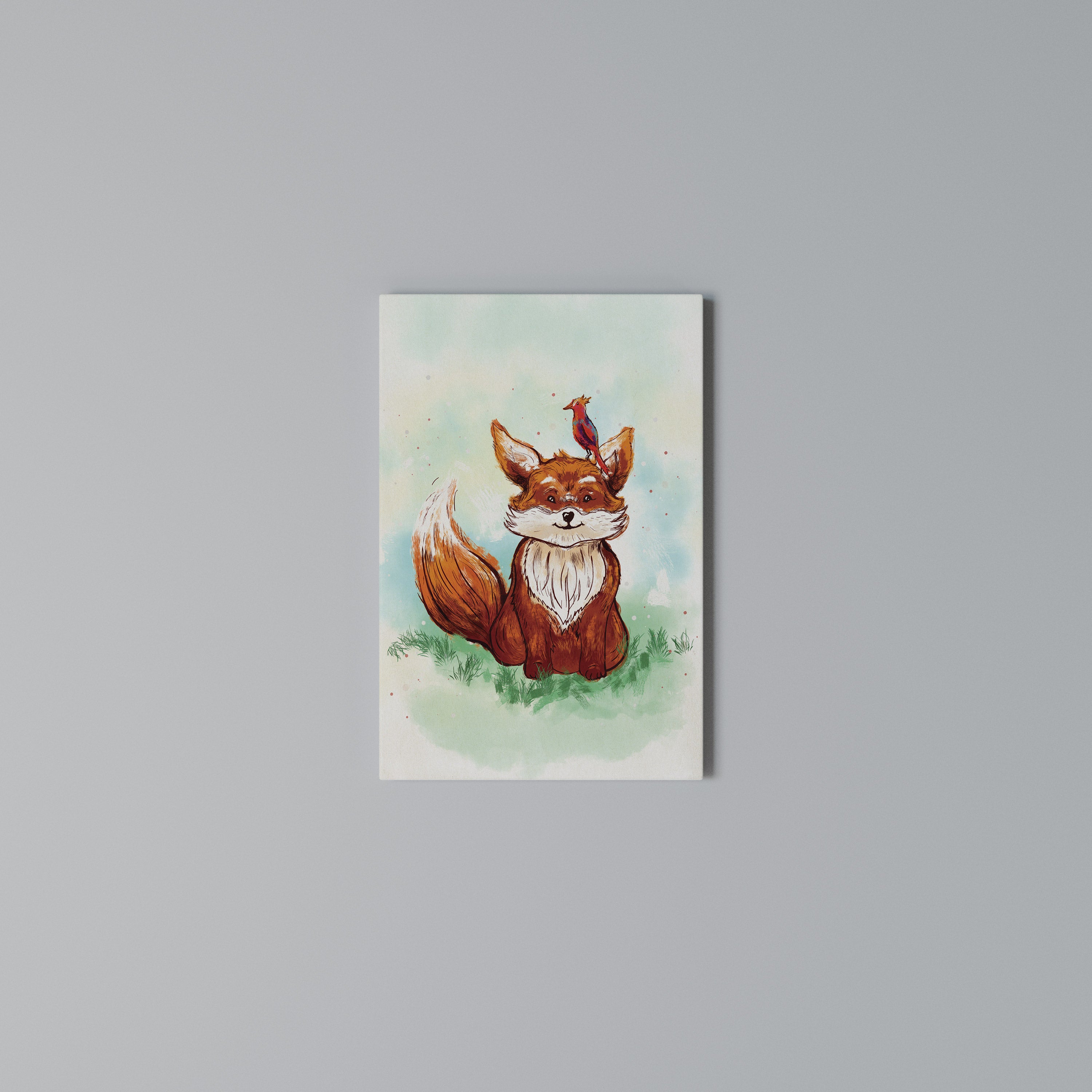FOX FRIENDS Quadro em tela vertical