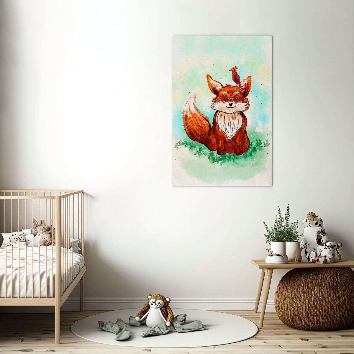 FOX FRIENDS Quadro em tela vertical