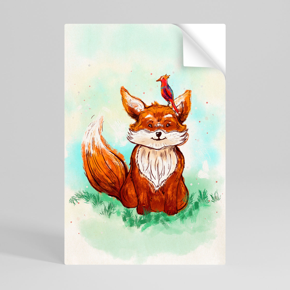 FOX FRIENDS Póster Autocolante Vertical