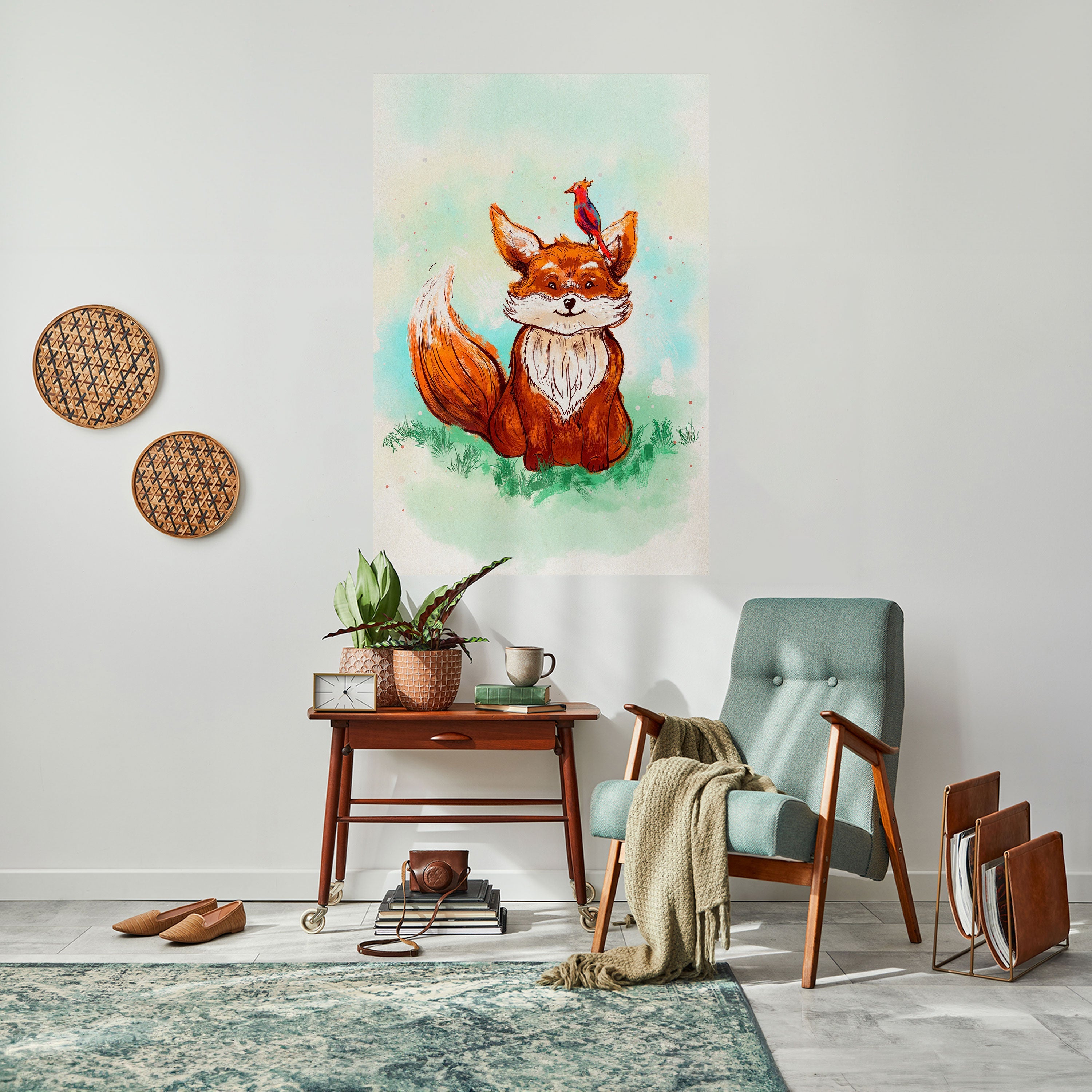 FOX FRIENDS Peel and Stick Vertical Poster