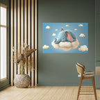 ELEPHANT DREAMS Peel and Stick Horizontal Poster