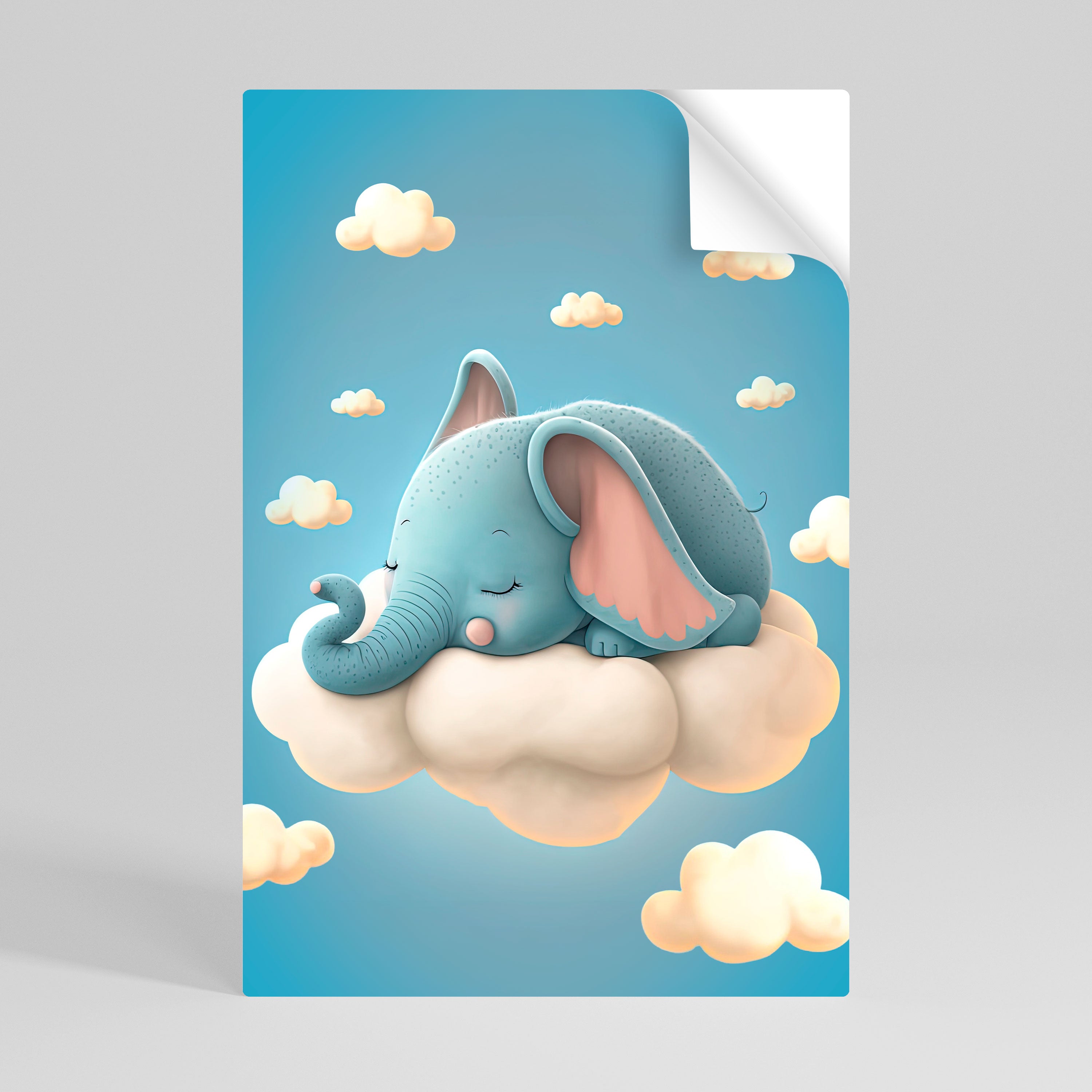 ELEPHANT DREAMS Peel and Stick Vertical Poster