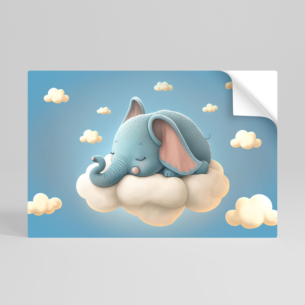ELEPHANT DREAMS Peel and Stick Horizontal Poster