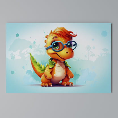 KIDDOSAURUS REX Horizontal Canvas Print
