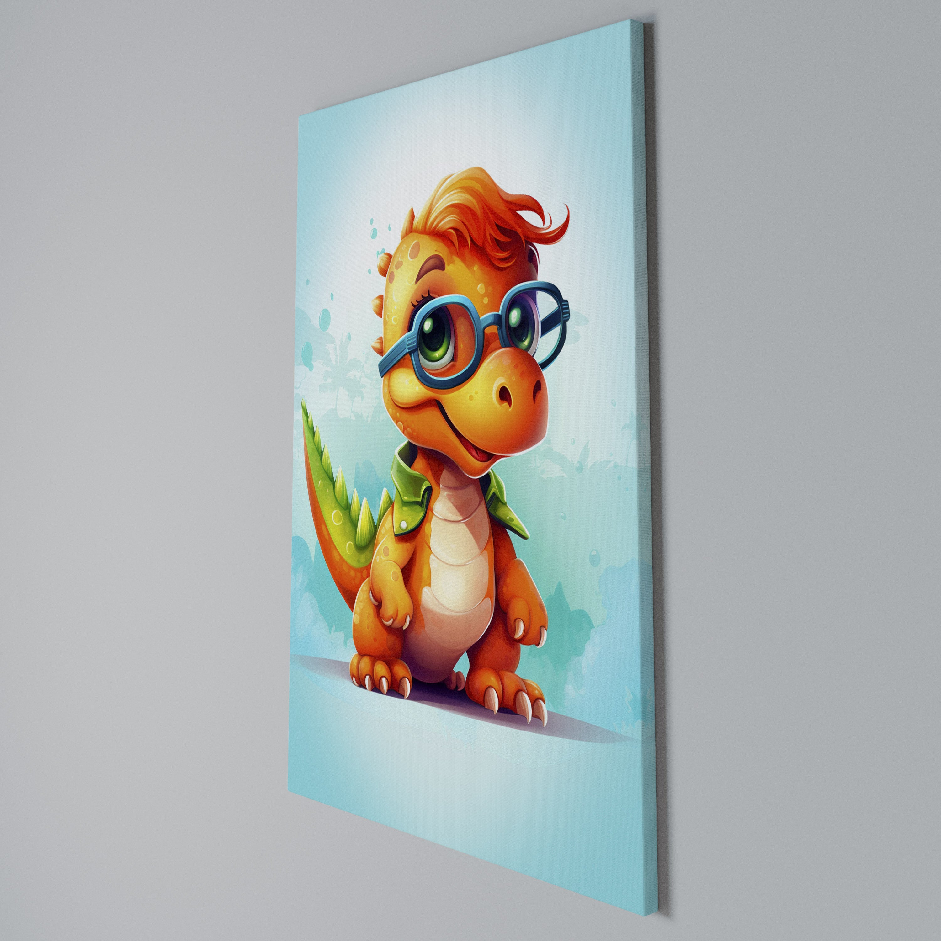 KIDDOSAURUS REX Quadro em tela vertical