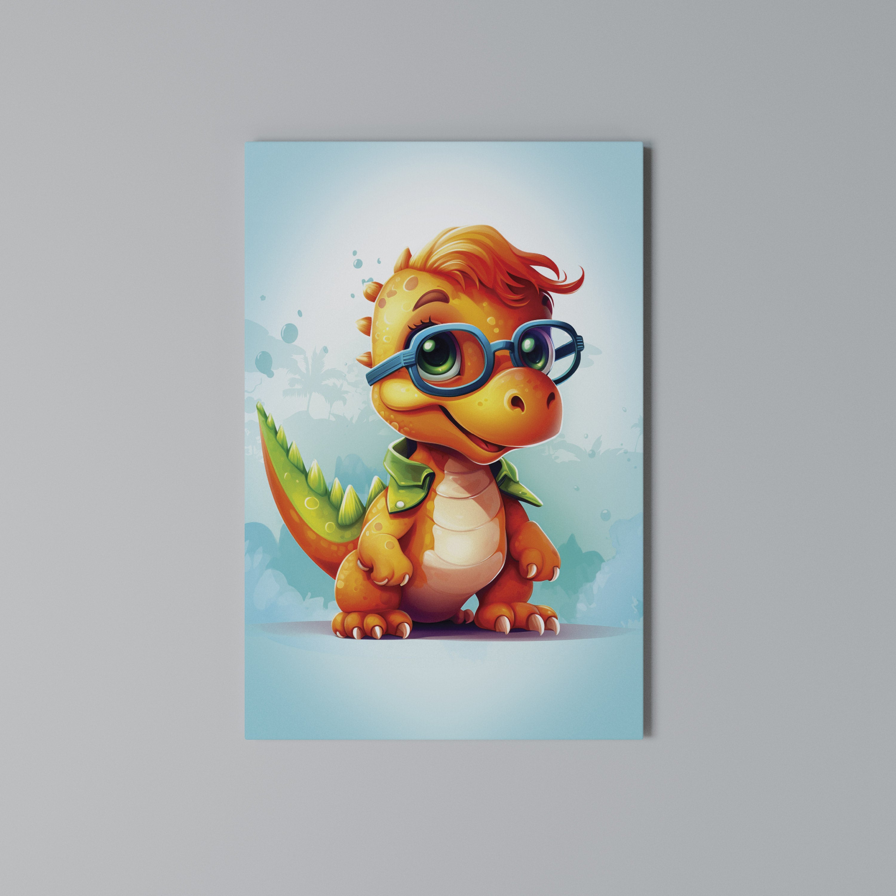 KIDDOSAURUS REX Quadro em tela vertical
