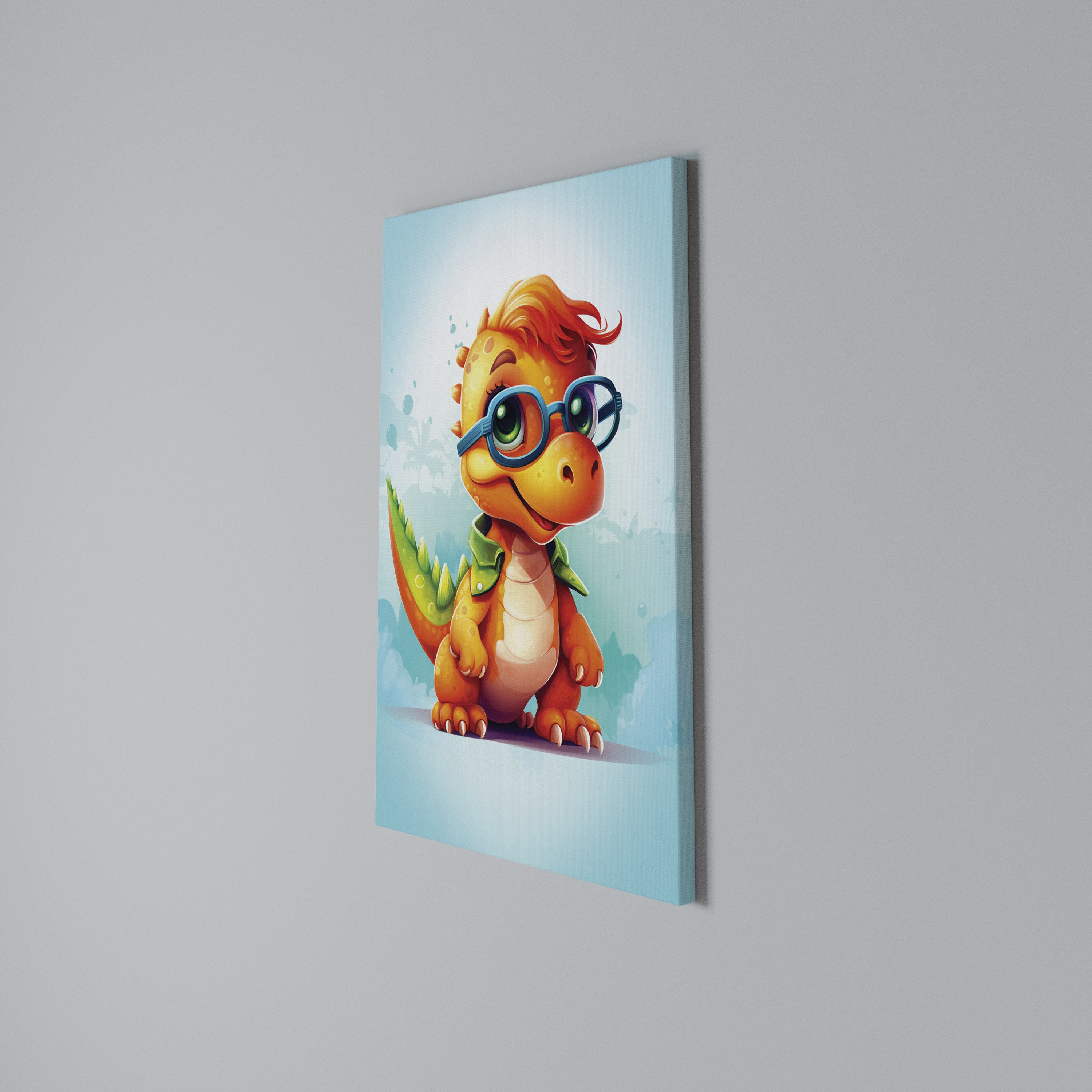 KIDDOSAURUS REX Quadro em tela vertical