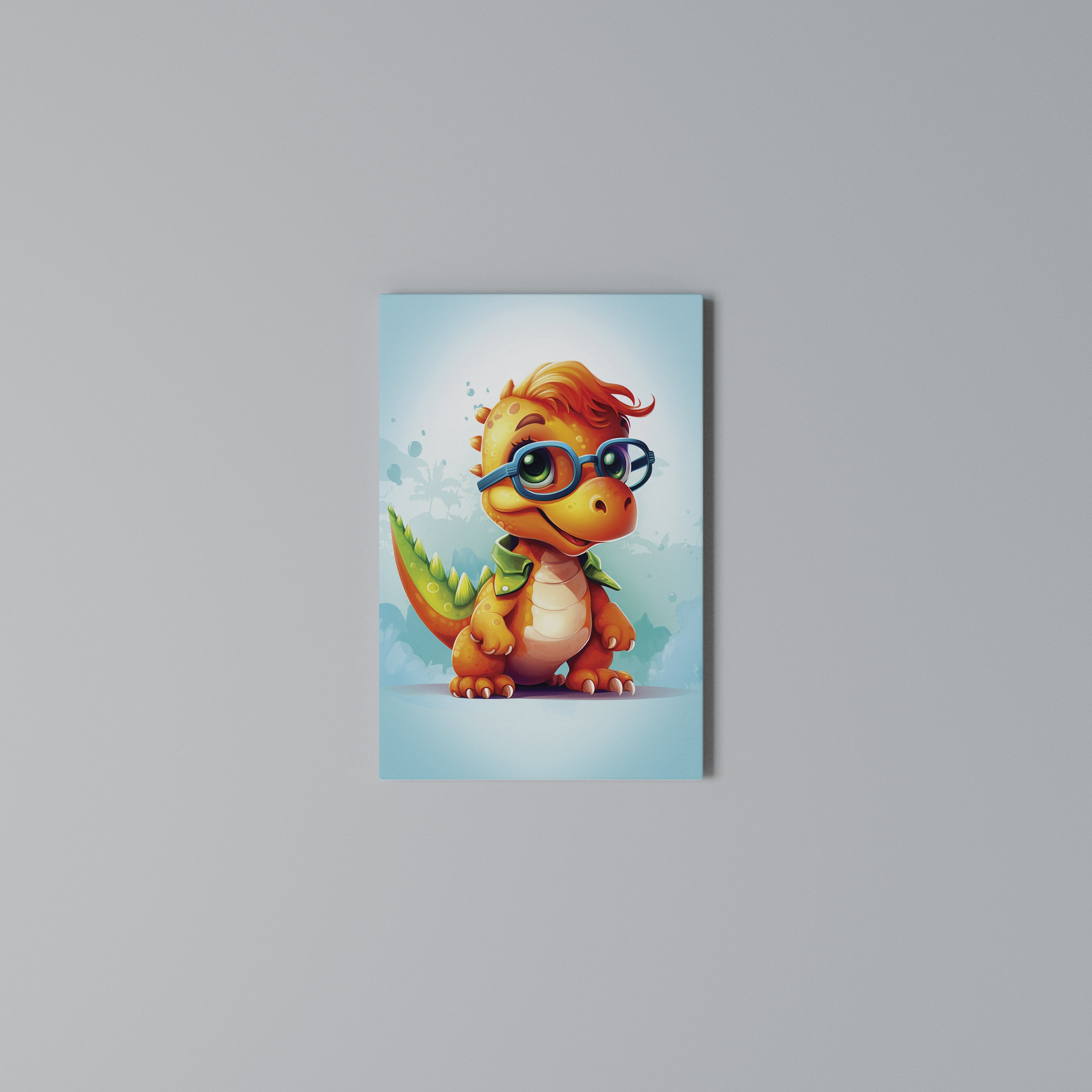 KIDDOSAURUS REX Quadro em tela vertical