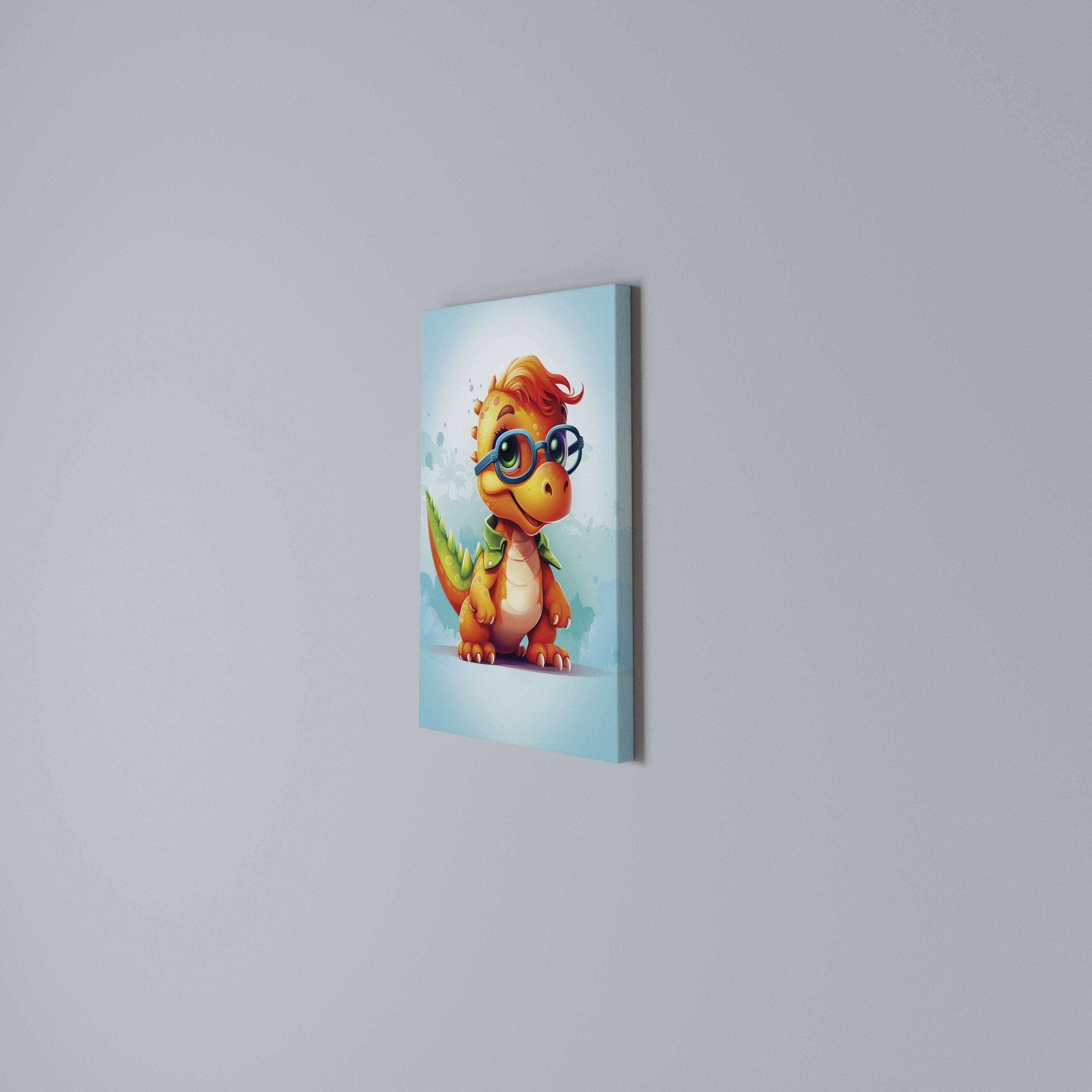 KIDDOSAURUS REX Quadro em tela vertical