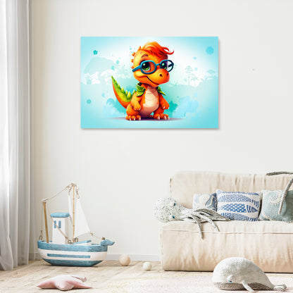 KIDDOSAURUS REX Horizontal Canvas Print