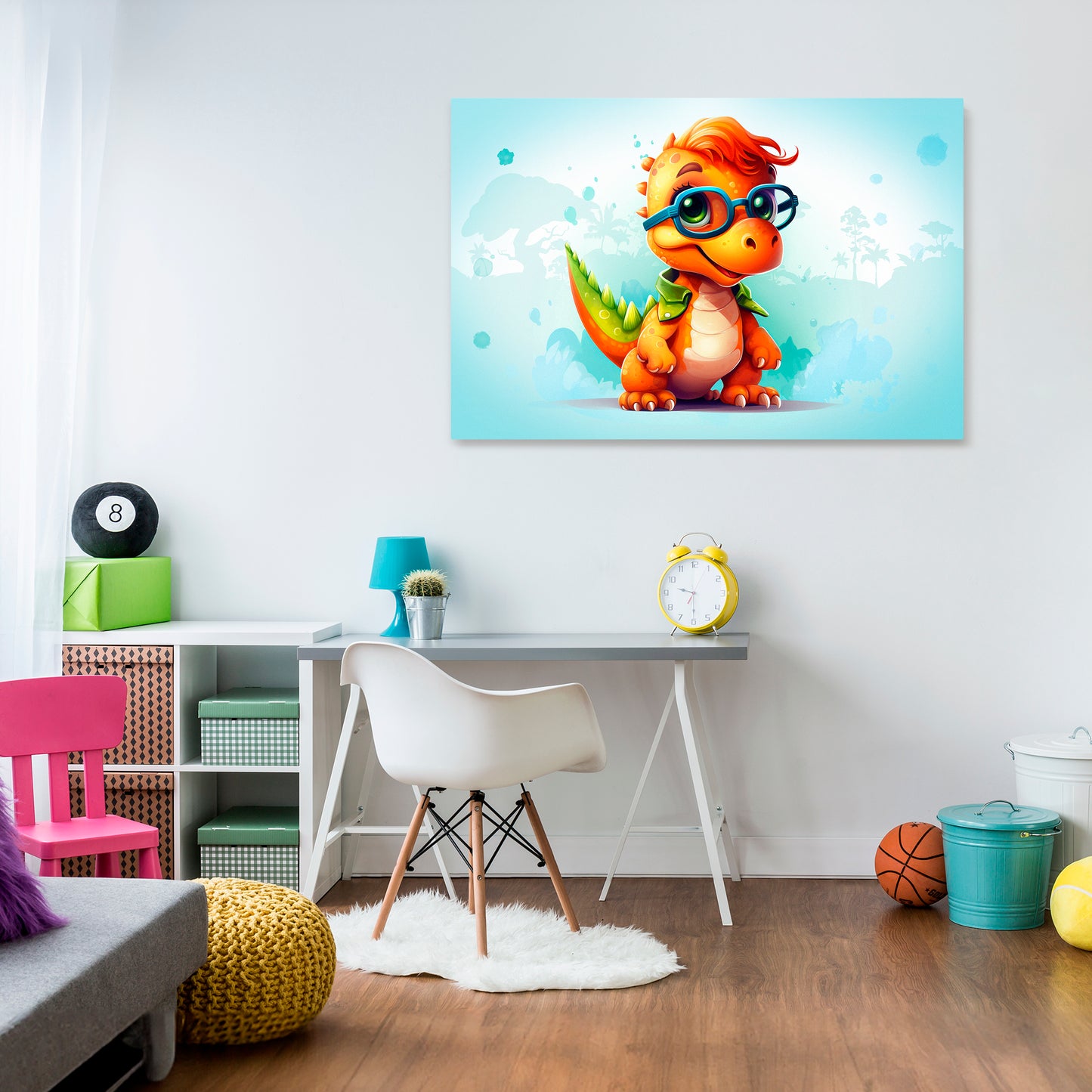 KIDDOSAURUS REX Horizontal Canvas Print