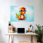 KIDDOSAURUS REX Poster Horizontal Autocolante