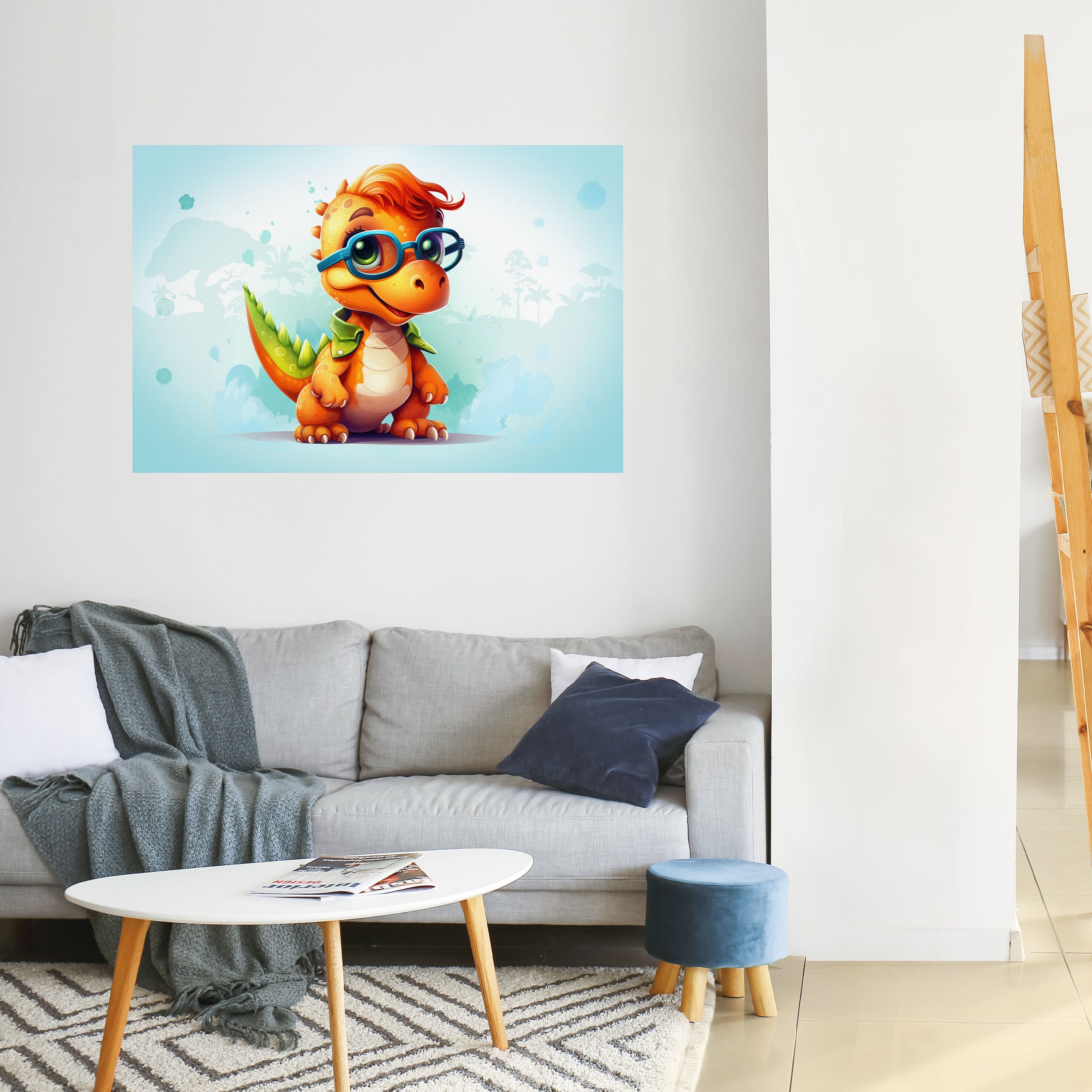 KIDDOSAURUS REX Poster Horizontal Autocolante