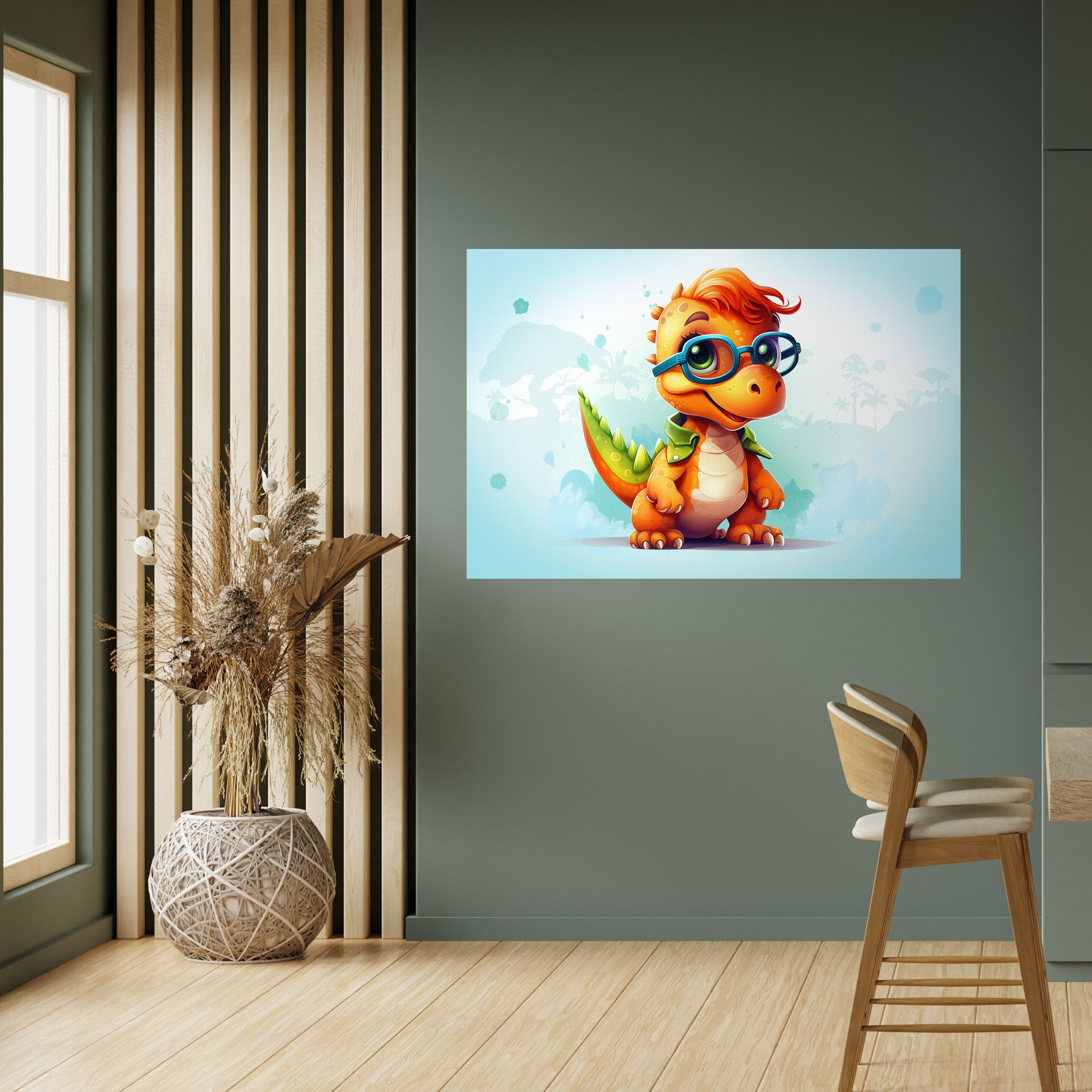 KIDDOSAURUS REX Poster Horizontal Autocolante