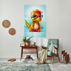 KIDDOSAURUS REX Peel and Stick Vertical Poster