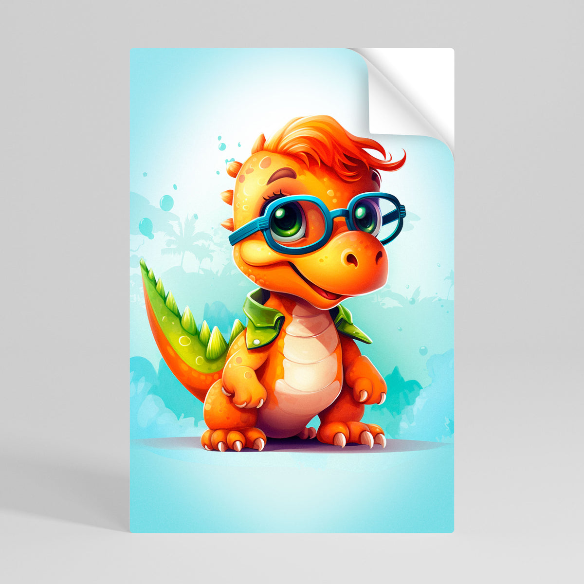 KIDDOSAURUS REX Póster Autocolante Vertical