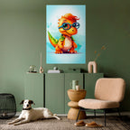 KIDDOSAURUS REX Peel and Stick Vertical Poster