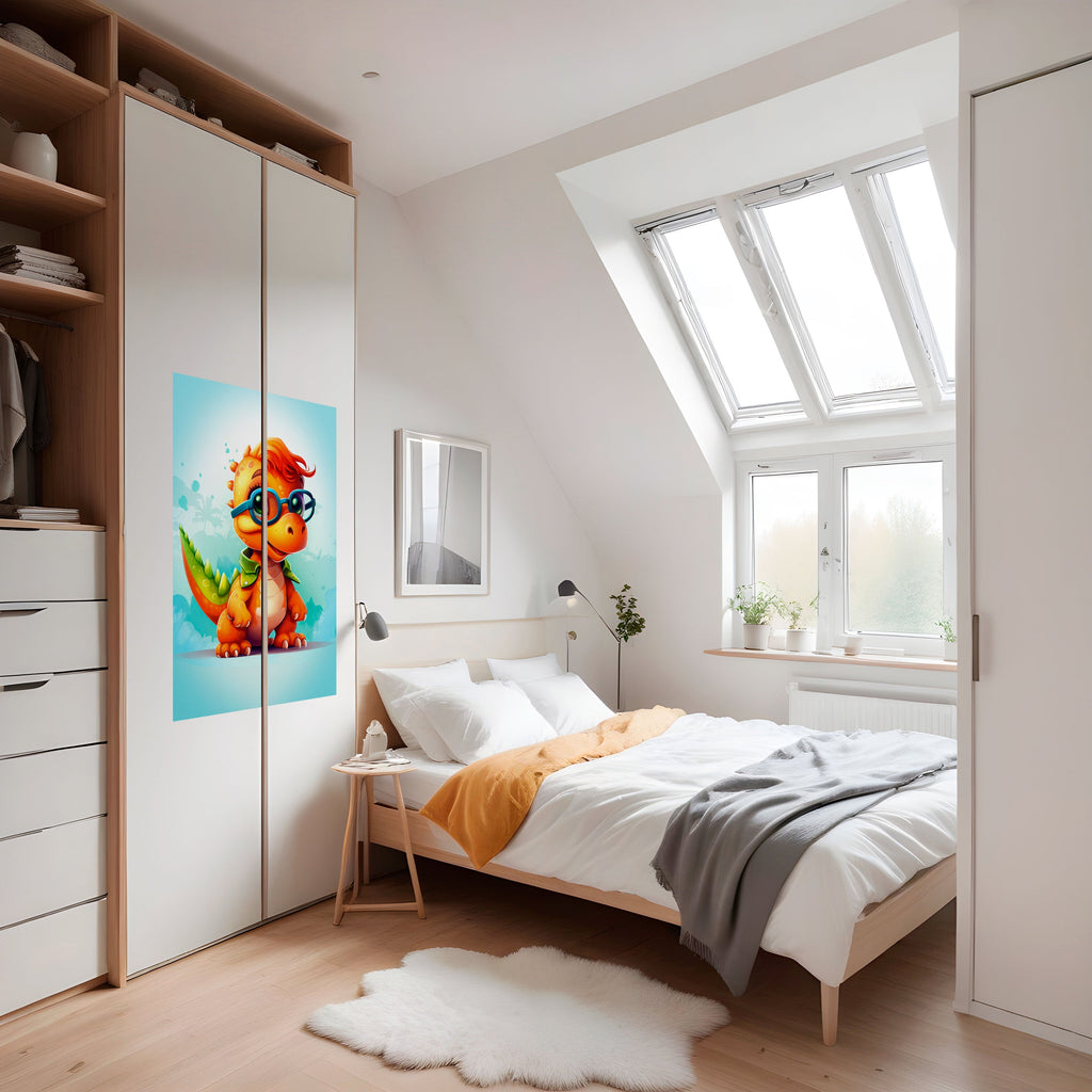 KIDDOSAURUS REX Peel and Stick Vertical Poster