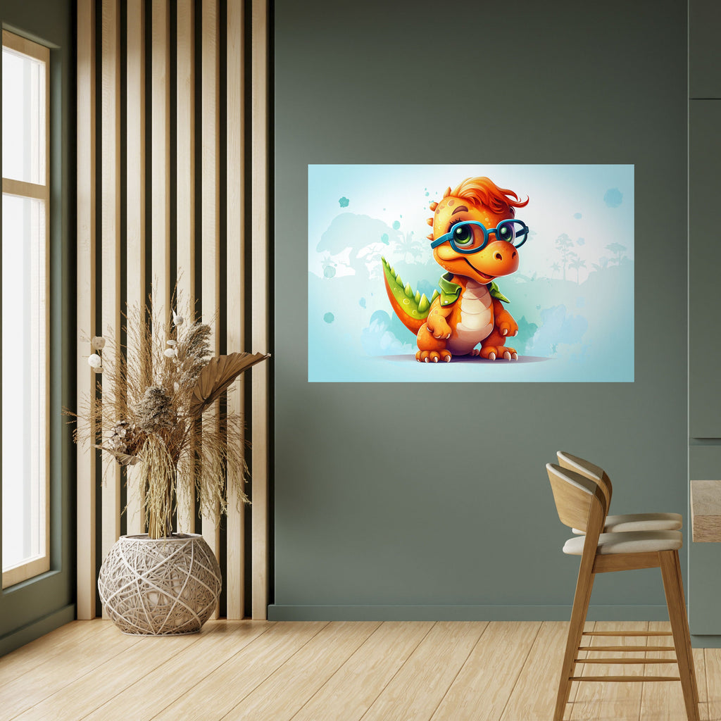 KIDDOSAURUS REX Poster Horizontal Autocolante