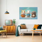 SWEETIES SQUAD Peel and Stick Horizontal Poster