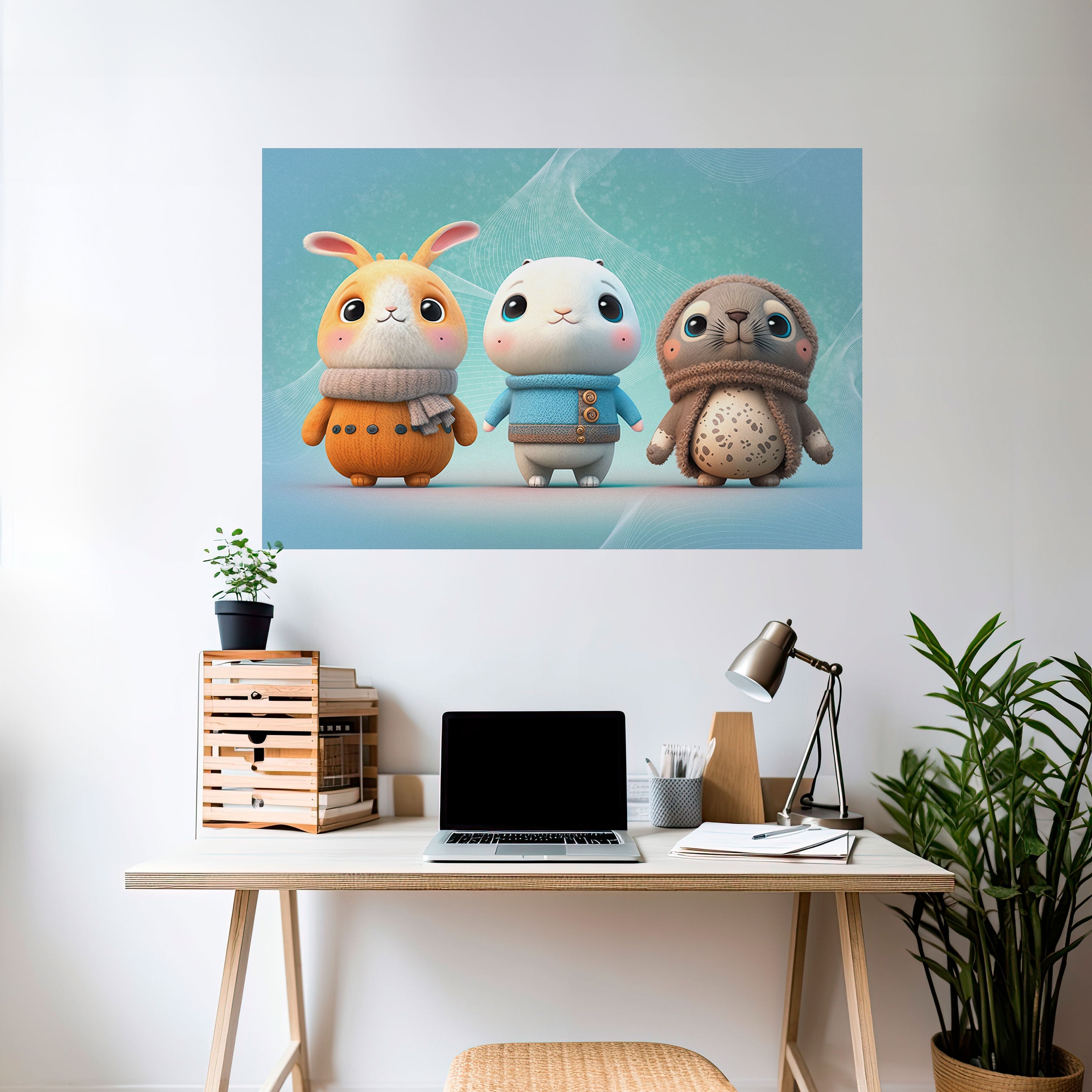 SWEETIES SQUAD Peel and Stick Horizontal Poster
