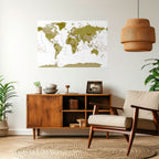 OLIVE EARTH ENCHANTMENT Peel and Stick Horizontal Poster